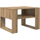 vidaXL Salontafel Artisan-Eik, 66 x 53 x 45 cm, houtvezel