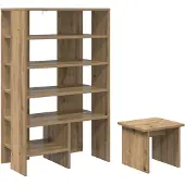 vidaXL Schoenenkast 2 st 62 x 35 x 100 cm Bewerkt hout