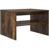 vidaXL Salontafel Rook Eiken 60 x 50 x 40 cm Bewerkt hout