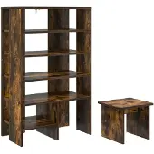 vidaXL Schoenenkast 2 st 62 x 35 x 100 cm Bewerkt hout Gerookt eiken