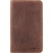 Green Burry Vintage Pen Etui - Leer