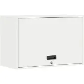 vidaXL Wit 80 x 33 x 35 cm Poedergecoat staal