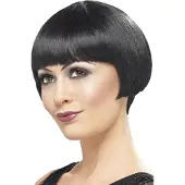 Smiffys Mooie zwarte bob pruik 20s Flapper Noor