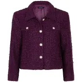 Ydence Dames Jassen Jacket Wiske - Bordeaux - Maat L