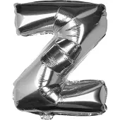 Ginger Ray Pick & Mix - Folieballon letter Z - zilver
