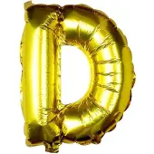 Ginger Ray Pick & Mix - Folieballon letter D - goud