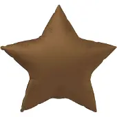 Folat - Folieballon Ster Chocolate Brown - 45 cm