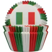 House of Marie Cupcake Vormpjes Italiaanse vlag - pk/50