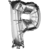 Ginger Ray Pick & Mix - Folieballon letter P - zilver