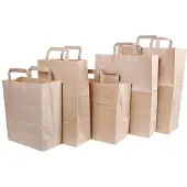 Naturestar papieren draagtassen bruin 22x11x36cm 250 stuks