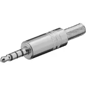 Goobay 3.5 mm jack plug | M | (Stereo, Metalen behuizing, 4-polig)