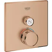 GROHE Opbouwdeel grohtherm smartcontrol douche t, vierkant warm sunset geborsteld
