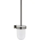 GROHE Toiletborstelset Essentials Cube Hard Graphite Geborsteld
