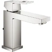 GROHE Wastafelmengkraan eurocube m-size m/waste supersteel