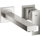 GROHE Wastafelmengkraan eurocube 2-gats wand 230 mm supersteel