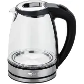 Melchioni MR Boil waterkoker 1,7 l 2200 W Zwart, Transparant