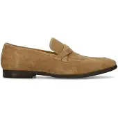 Manfield Taupe suède loafers | Maat 44