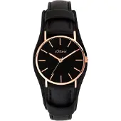 s.Oliver Analoog horloge goud / zwart