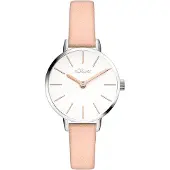 s.Oliver Analoog horloge rosa / zilver / wit