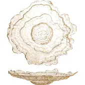 Bloomingville Schaal glas beige asimi 38cm