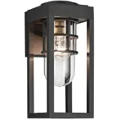 Kichler LED Wand Buitenlamp Hone | 1X E27 Max 60W | Textured Black