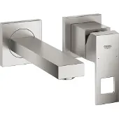 GROHE Wastafelmengkraan eurocube 2-gats wand 172 mm supersteel