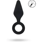Vuxen - Siliconen Anaal Plug met Ring Maat L