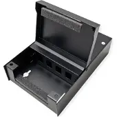 Value Wandbehuizing voor 4x Keystones, zwart