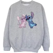 Disney Meisjes Lilo & Stitch Kusjes Sweatshirt (Sportgrijs)