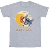 Disney Meisjes Lilo & Stitch Summer Waves Katoenen T-shirt (Sportgrijs)