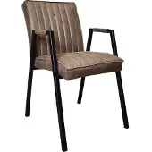 Starfurn eetkamerstoel tivoli bull brown met armleuning