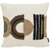 NOVÉE Sierkussen embroidery boho brown | 45 x 45 cm | katoen