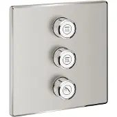 GROHE Opbouwdeel Smartcontrol Volume (3X), Vierkant Supersteel