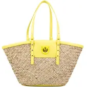 Pinko Handtas 'Love Summer Basket Rafia + Vit' beige