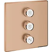 GROHE Opbouwdeel Smartcontrol Volume (3X), Vierkant Warm Sunset Geborsteld