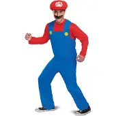 Disguise Nintendo Super Mario Luxury Costume Blauw M Kinderen