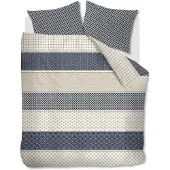 Rivièra Maison Dekbedovertrek Ropes Marineblauw Katoen-260 x 200 / 220 cm | Extra Breed