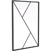 Vente-unique Asymmetrisch atelierraam van gepoedercoat aluminium - B90 x H130 - FAZENDA