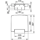 Keuco Plan - Douchezitting, opklapbaar, zwart/chroom 14983010037
