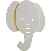 QAZQA Kinder wandlamp beige incl. LED 3-staps dimbaar - Ellie the Elephant