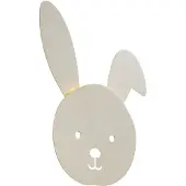 QAZQA Kinderwandlamp beige incl. LED 3-staps dimbaar - Benny the Bunny