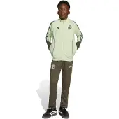 Adidas Real Madrid Trainingspak Full-Zip 2025-2026 Kids Lichtgroen Grijs