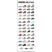 Reinders Poster Sneakers - hall of fame - 158 x 53 - Papier -