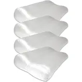 Silk Heaven 4x Zijden Kussensloop Ergonomisch Cloud White - 19MM - - 30x50cm