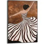 Reinders Schilderij Dansende dame - 70 x 50 - Hout -