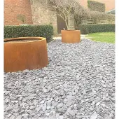 Intergard Bloembak plantenbak rond cortenstaal met bodem 80x40cm