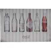 Coca-cola Bottles Evolution Muur Decoratie - Met Reliëf