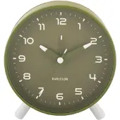 Karlsson Wekker Orgullo - Army green - 11x11x12cm - Modern - Wekker voor slaapkamer - Wekkers - Vaderdag - Vaderdagcadeau - Vaderdag cadeautje voor hem