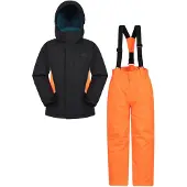 Mountain Warehouse Set kinder/kinder ski-jas & -broek (Oranje)