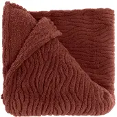Unique living plaid clio 150x200cm marsala